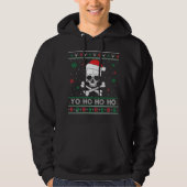 Kerstmis Yo ho Lelijke Pirate Grappige Pyjama fami Hoodie (Voorkant)