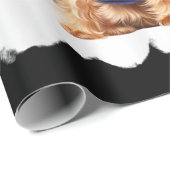 Kerstmis Yorkshire Terrier Funny Yorkie Puppy Cadeaupapier (Rol Hoek)
