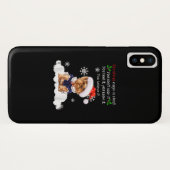 Kerstmis Yorkshire Terrier Funny Yorkie Puppy Case-Mate iPhone Case (Achterkant (horizontaal))