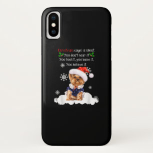 Kerstmis Yorkshire Terrier Funny Yorkie Puppy Case-Mate iPhone Case