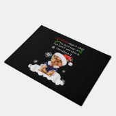 Kerstmis Yorkshire Terrier Funny Yorkie Puppy Deurmat (Schuin)