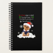 Kerstmis Yorkshire Terrier Funny Yorkie Puppy Planner (Voorkant)
