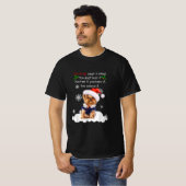 Kerstmis Yorkshire Terrier Funny Yorkie Puppy T-shirt (Voorkant volledig)