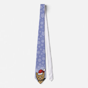 Kerstmis Yorkshire Terrier (kort haar zonder boeg) Stropdas