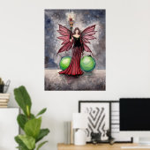 Kerstmis Yule Fee Poster van Molly Harrison (Thuiskantoor)