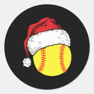 Kerstmis Zachte Ll Kerstman Hoed Xmas Zachte Liefh Ronde Sticker