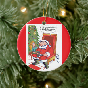 Kerstmis Zakelijke Partners ronde keramische kerst Keramisch Ornament