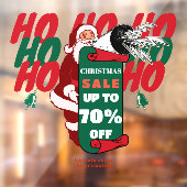 Kerstmis Zakelijke Uitverkoop Promotie Advertentie Raamsticker (Vel 2)