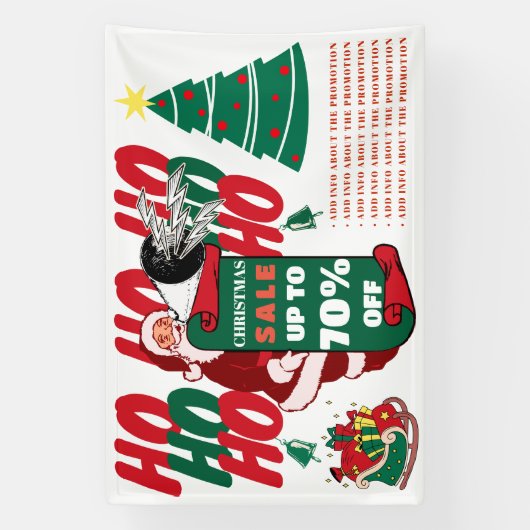 Kerstmis Zakelijke Verkoop Promotie Advertentie Spandoek (Verticaal)