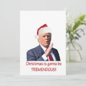 Kerstmis zal geweldig zijn. feestdagenkaart (Staand voorkant)