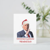 Kerstmis zal geweldig zijn. feestdagenkaart (Staand voorkant)