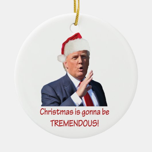 Kerstmis zal geweldig zijn. keramisch ornament (Voorkant)