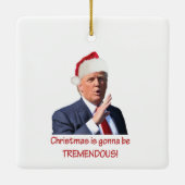 Kerstmis zal geweldig zijn. keramisch ornament (Achterkant)