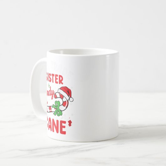 Kerstmis zal zus ruilen voor snoep Cane Xmas Fa Koffiemok (Voorkant links)