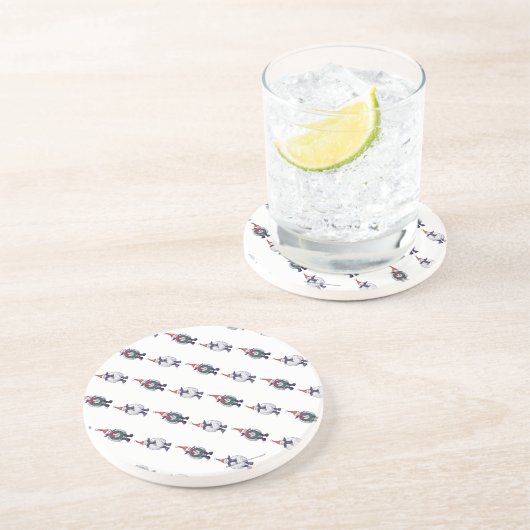 Kerstmis Zandsteen Onderzetter (Zijkant)