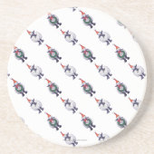 Kerstmis Zandsteen Onderzetter (Voorkant)