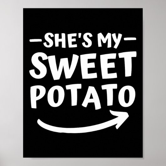 Kerstmis ze is mijn zoete aardappel... ik ben zo. poster (Voorkant)