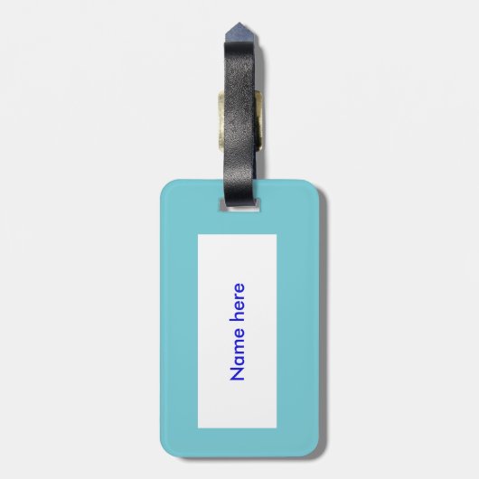 Kerstmis Zee Aangepast Bagagelabel (Achterkant verticaal)