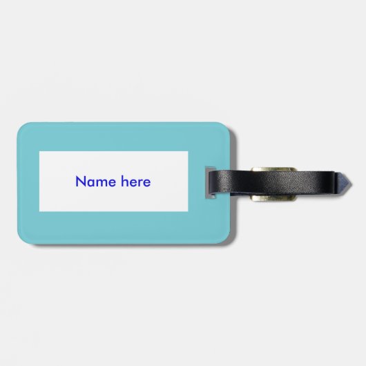 Kerstmis Zee Aangepast Bagagelabel (Achterkant horizontaal)