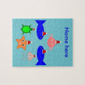 Kerstmis Zee Aangepast Legpuzzel (Horizontaal)