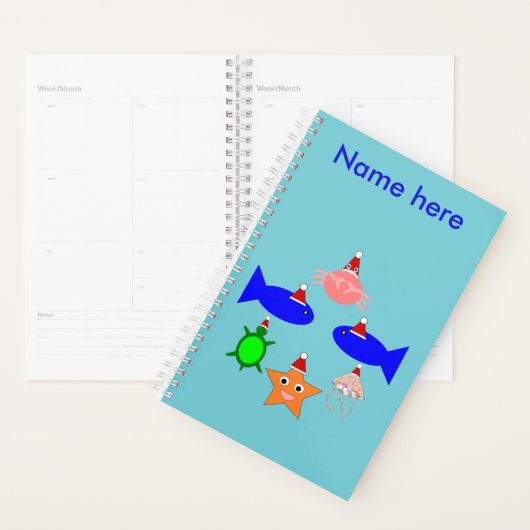 Kerstmis Zee Aangepast Planner (Display)