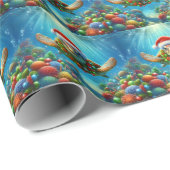 Kerstmis Zeeschildpad Inpakpapier (Rol Hoek)
