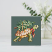 Kerstmis Zeeschildpad Liefhebber Geschenk Xmas Boo Feestdagenkaart (Staand voorkant)