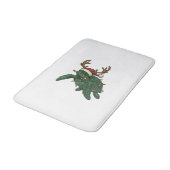 Kerstmis Zeeschildpad Rendier Vintage Gravure De Badmat (Gekanteld)