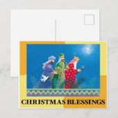 Kerstmis zegeningen briefkaarten (Voorkant / Achterkant)