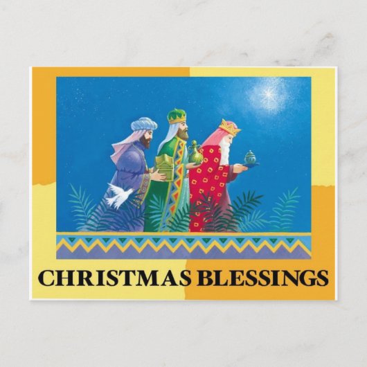 Kerstmis zegeningen briefkaarten (Voorkant)