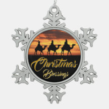 Kerstmis zegeningen drie wijze Mannen Sinaasappel 