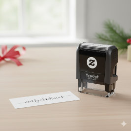 Kerstmis Zelfinkende Stempel voor Vakantiegroet