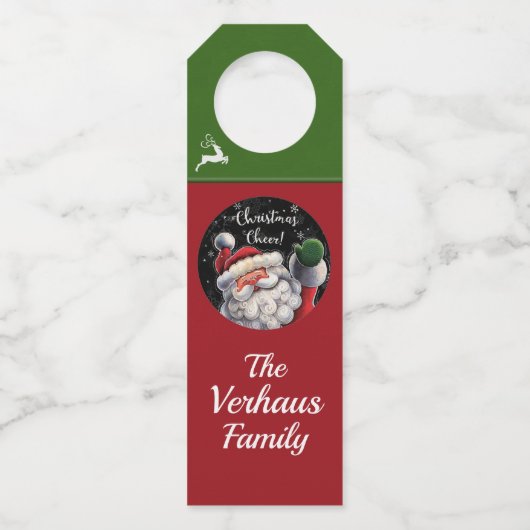 Kerstmis - Zie Terug ... Flessenhanger (Achterkant)