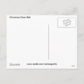 Kerstmis Zilveren Bell Feestdagenkaart (Achterkant)