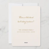 Kerstmis Zing vreugde omdat de Heer is gekomen Aan Feestdagenkaart (Achterkant)