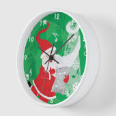 Kerstmis, zingende en dansende kerstman (Hoek)