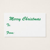 Kerstmis, zingende en dansende kerstman visitekaartjes (Achterkant)