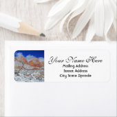 Kerstmis Zion Return-adres Etiket (Insitu)