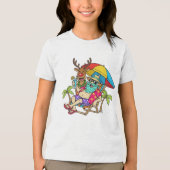 Kerstmis Zomer Tri-Blend Shirt (Voorkant)