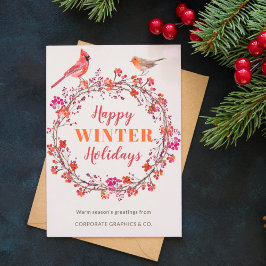 Kerstmis zonder foto, elegante groet feestdagenkaart