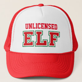 Kerstmis zonder licentie Elf Trucker Hat Trucker Pet