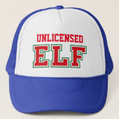 Kerstmis zonder licentie Elf Trucker Pet (Voorkant)