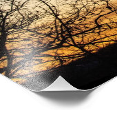 Kerstmis, zonsondergang foto afdruk (Hoek)