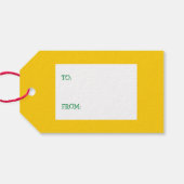 Kerstmis Zora het Paard Cadeaulabel (Achterkant Horizontaal)