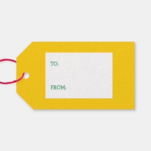 Kerstmis Zora het Paard Cadeaulabel (Achterkant Horizontaal)