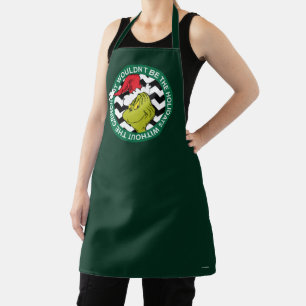 Kerstmis zou niet hetzelfde zijn zonder Grinch Schort