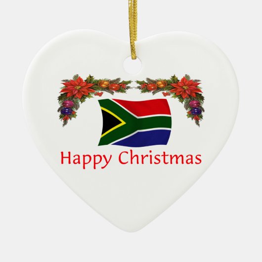 Kerstmis Zuid-Afrika Keramisch Ornament (Voorkant)