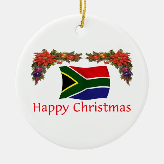 Kerstmis Zuid-Afrika Keramisch Ornament (Voorkant)