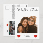 Kerstmis Zusters Liefde Briefkaart (Voorkant / Achterkant)