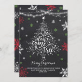 Kerstmis Zwangerschap Aankondiging kerstmis Baby (Voorkant / Achterkant)